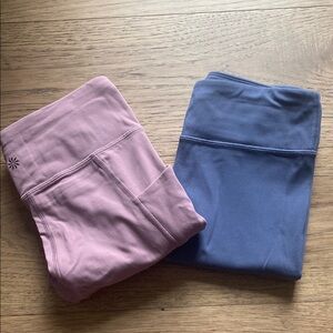 ATHLETA Kids' Pink and Blue Leggings